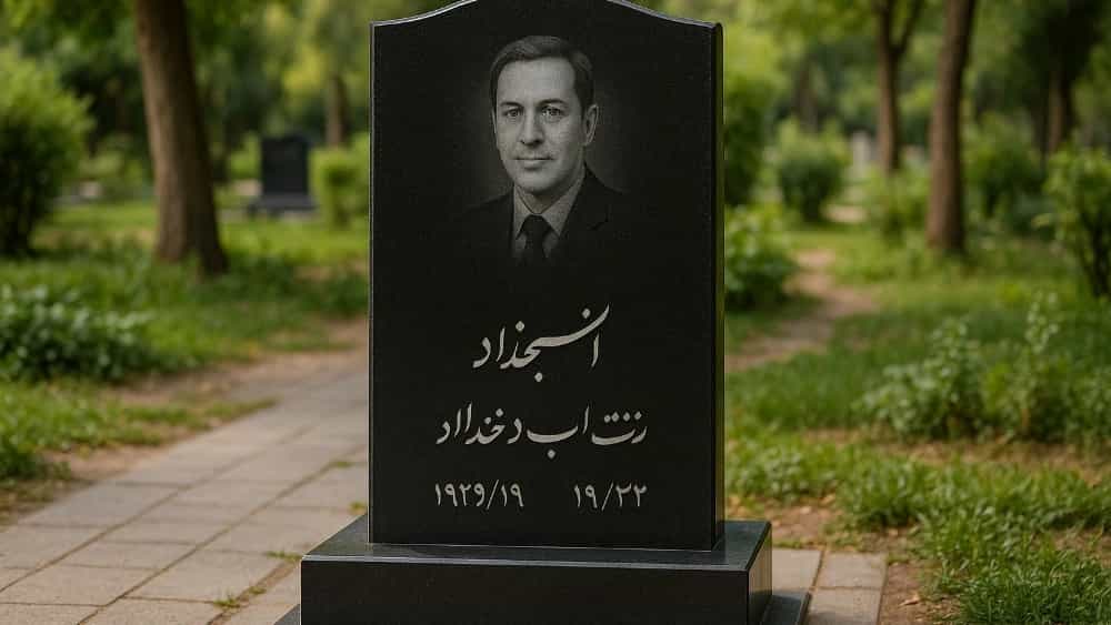 سفارش ساخت سنگ قبر حکاکی شده و تصویردار از سنگ مزار کوثر تهران